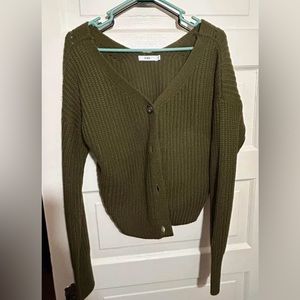 V-Chick button up sweater